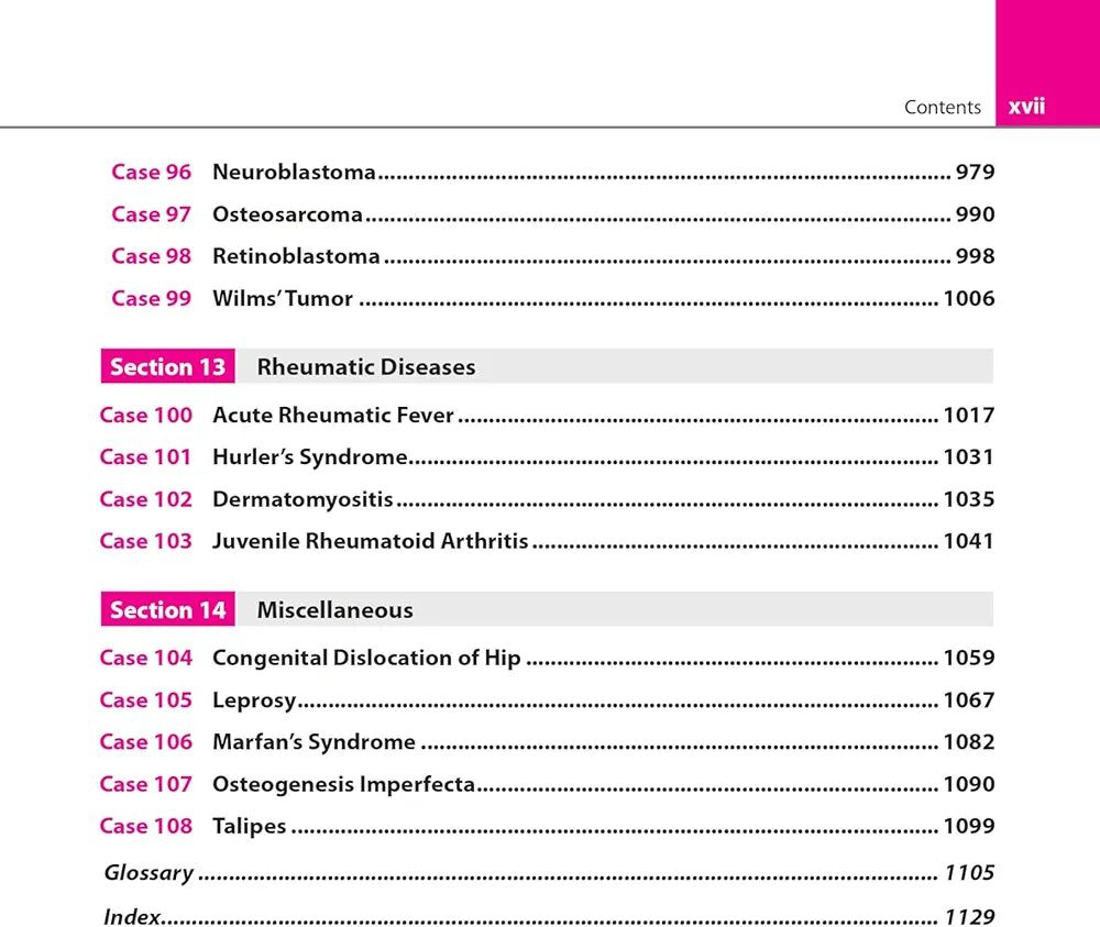 R Arvind
100+ CLINICAL CASES IN PEDIATRICS