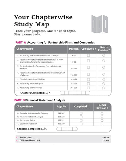 Arihant CBSE Chapterwise Question Bank 2025–2016 for Class 12 Accountancy | Latest Syllabus | Includes Solved Papers, Sample Papers, and CBSE Marking Scheme