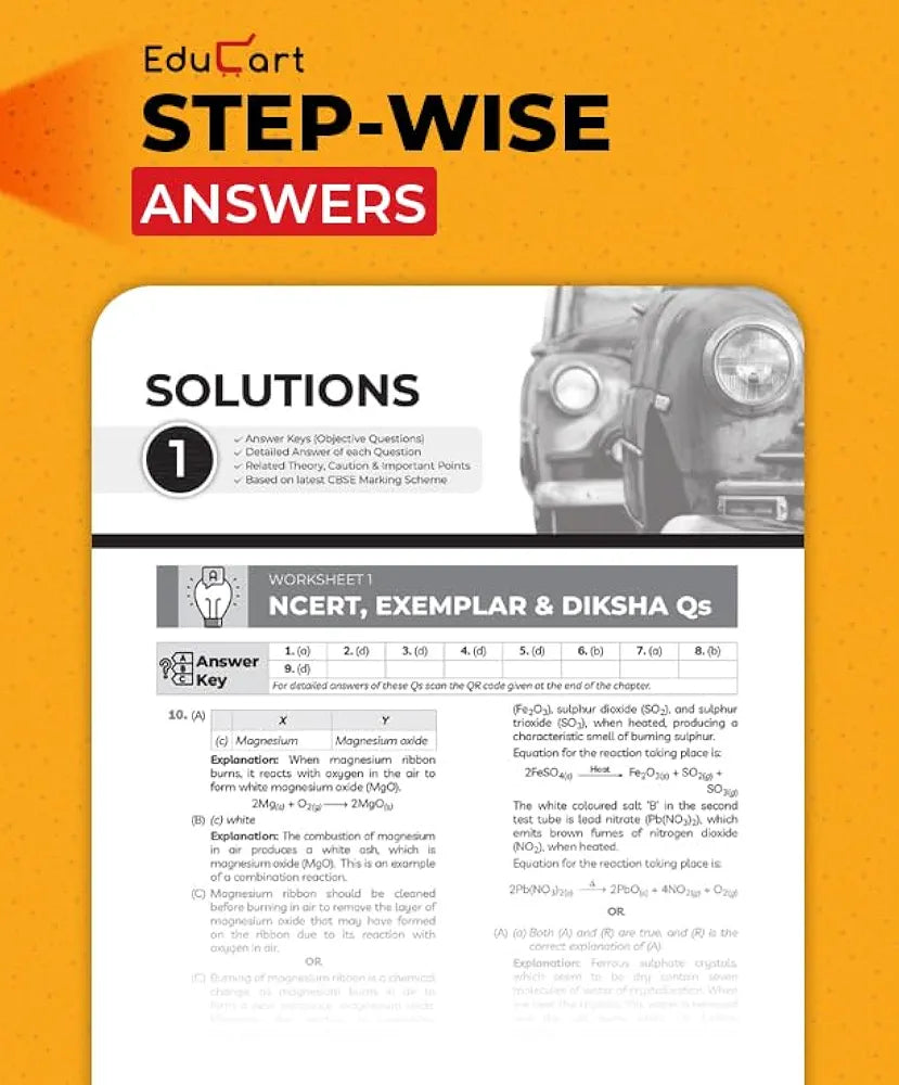 Educart One-shot Science CBSE Class 10 Question Bank 2025-26 on new Syllabus 2026 (Strictly for Boards Exam)