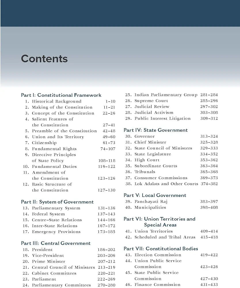 Indian Polity Courseware (English), 8e by M Laxmikanth for UPSC CSE 2025-26 | 40+ Conceptual Videos | 95 Well-structured Chapters | 18 Insightful Appendices | Full Colour eBook | Solved 13 Previous Years' Prelim Questions (2013–2025) | 12 Years' UPSC Main