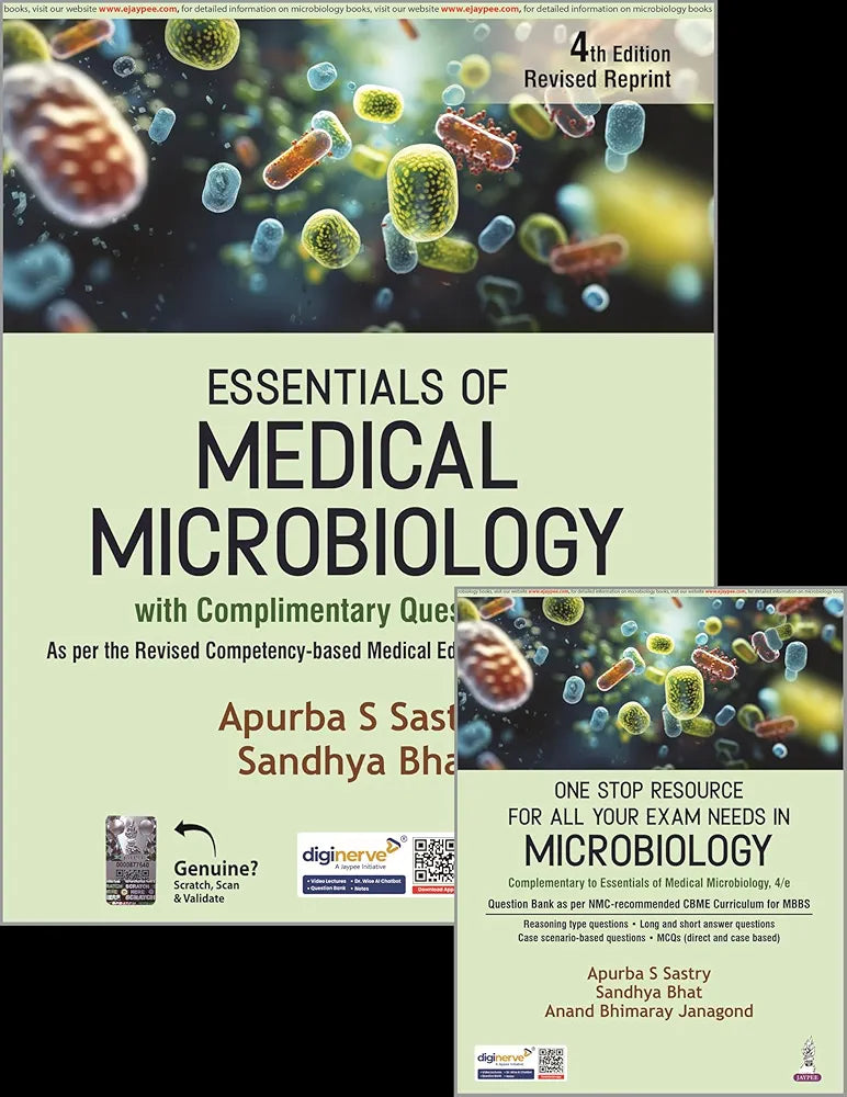 ESSENTIALS OF MEDICAL MICROBIOLOGY WITH COMPLIMENTARY QUESTION BOOK
4th Edition Revised Reprint