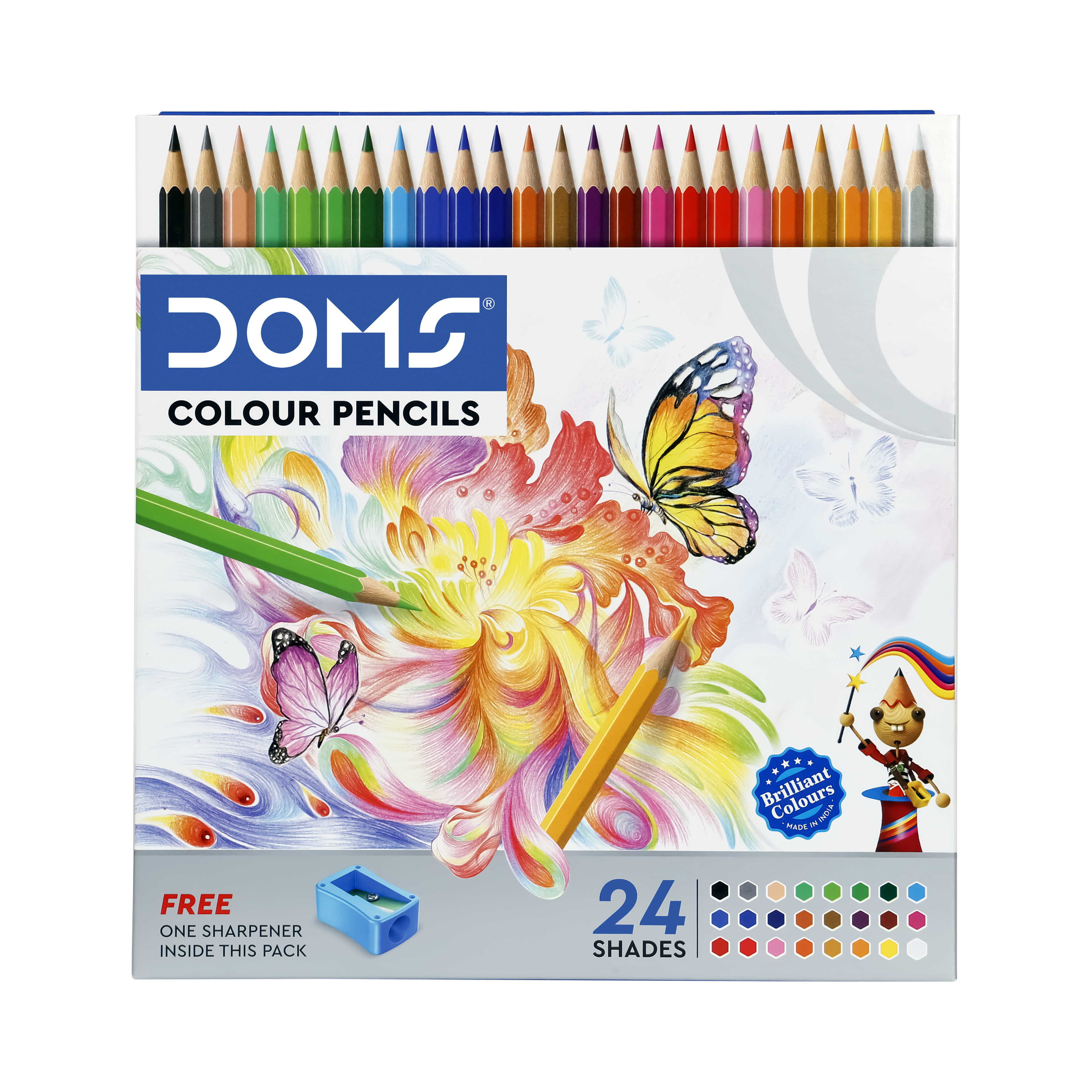 Doms colour pencil 24 shades