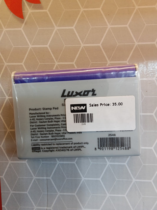 Luxat stamp pad blue