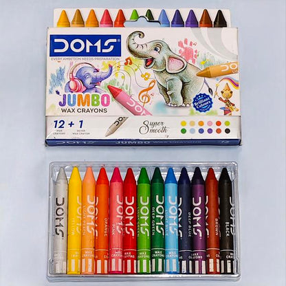 Doms jumbo wax Crayons super mooth 13shade