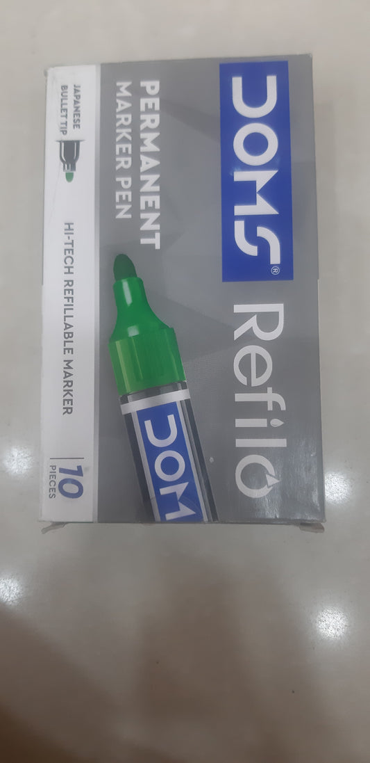 Doms permanent marker pen (Green)