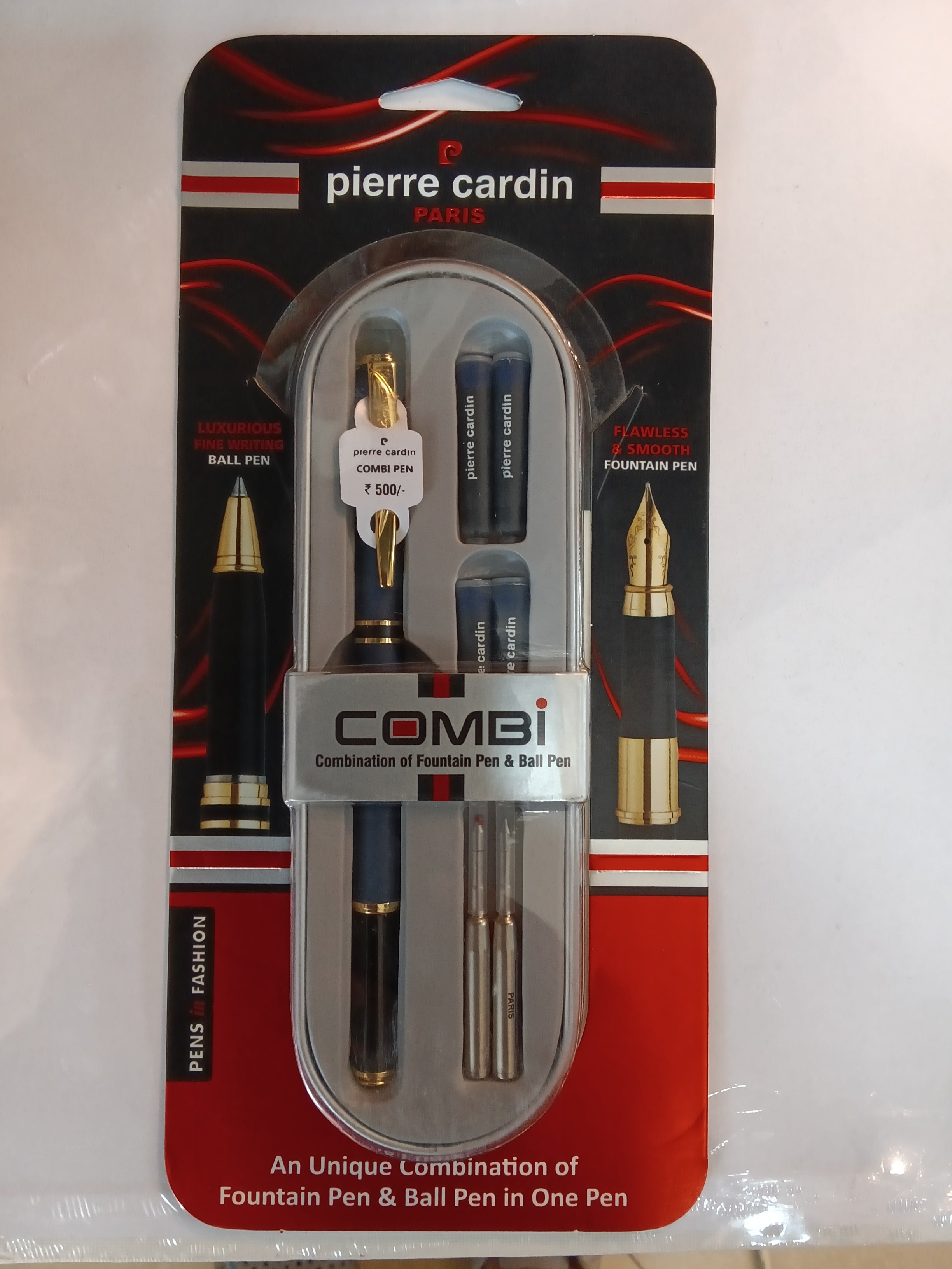 Pierre cardin paris combi combination of fountain pen & ball pen