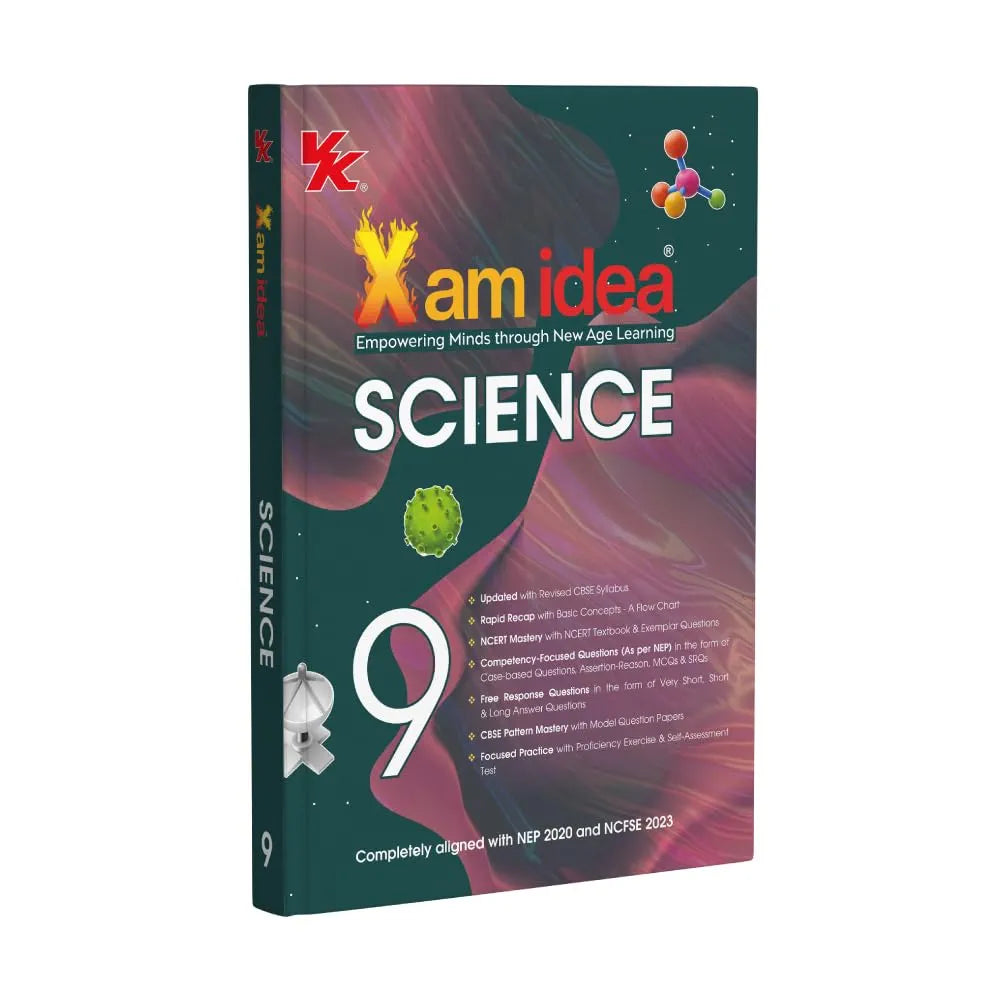 Xam idea Class 9 Science (2025–26) | Latest CBSE Syllabus| NEP 2020 & NCFSE 2023 Aligned | With Competency-Focused & Free Response Qs | Self-Assessment Tests