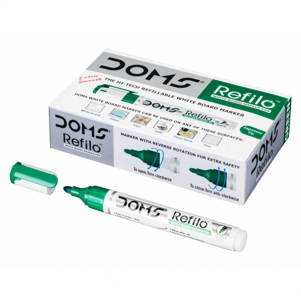 Doms white board markar pen green