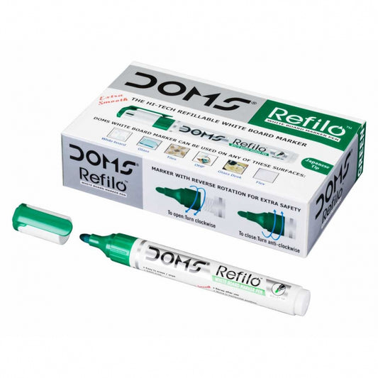 Doms white board markar pen green