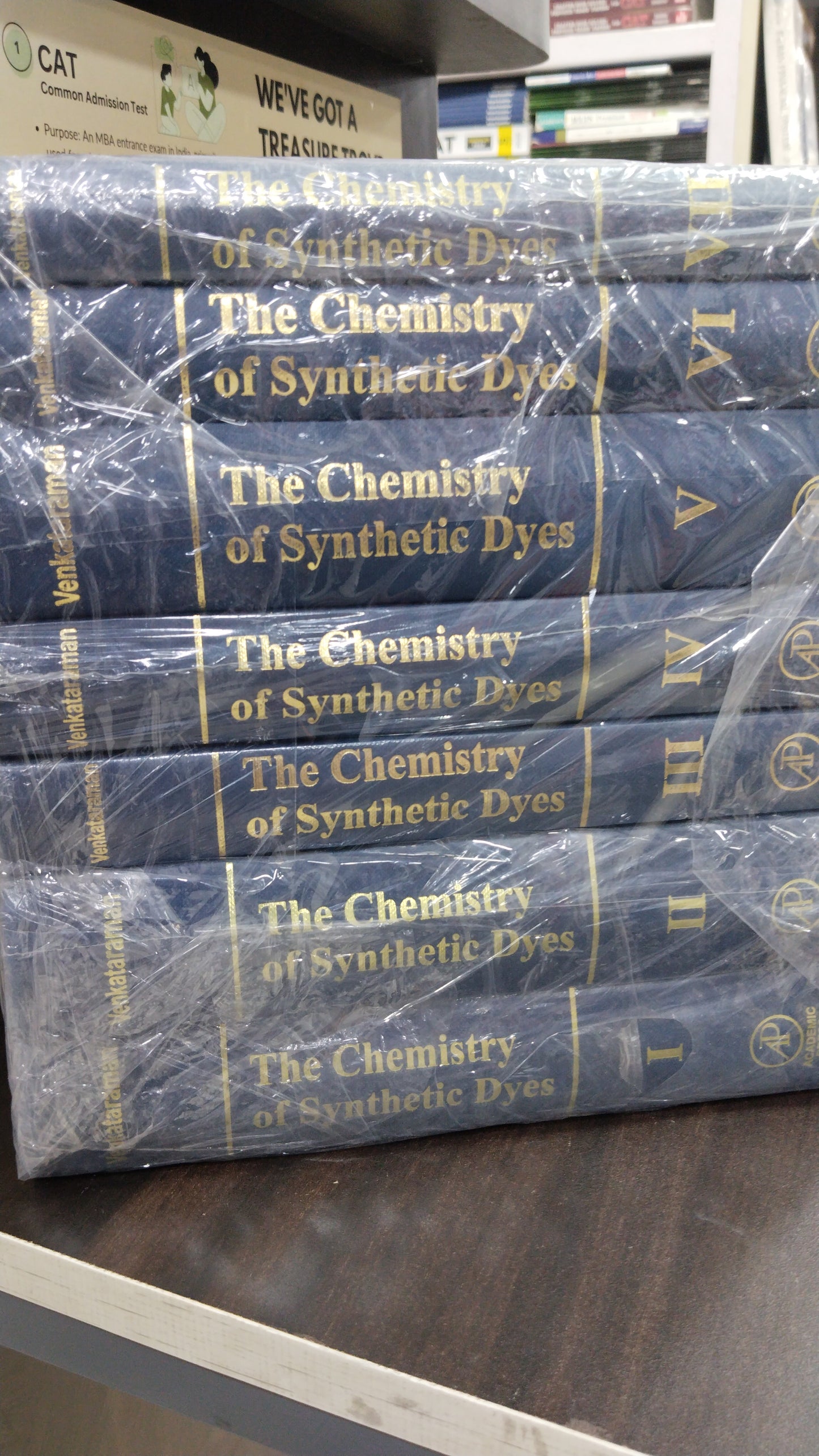 CHEMISTRY OF SYNTHETIC DYES, 7 VOLUMES SET by Venkataraman hardware