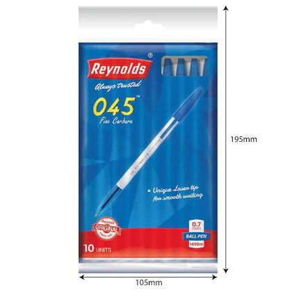 Reynolds 045 fine carbure ball blue pen