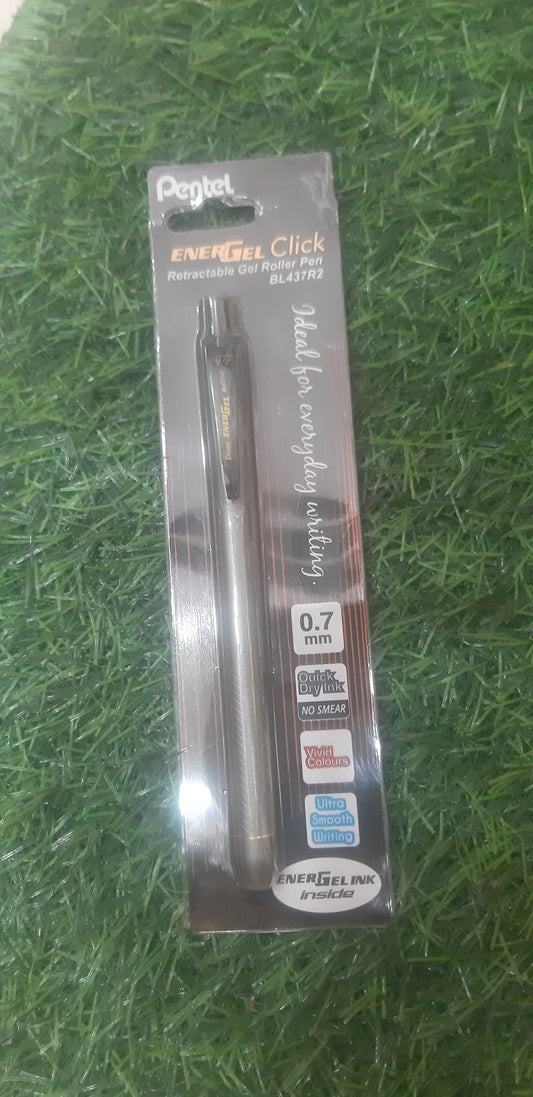 Pentel Ener Gel Roller pan BL437R2 Click Black