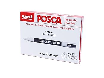 Posca red markar 6 pcs.