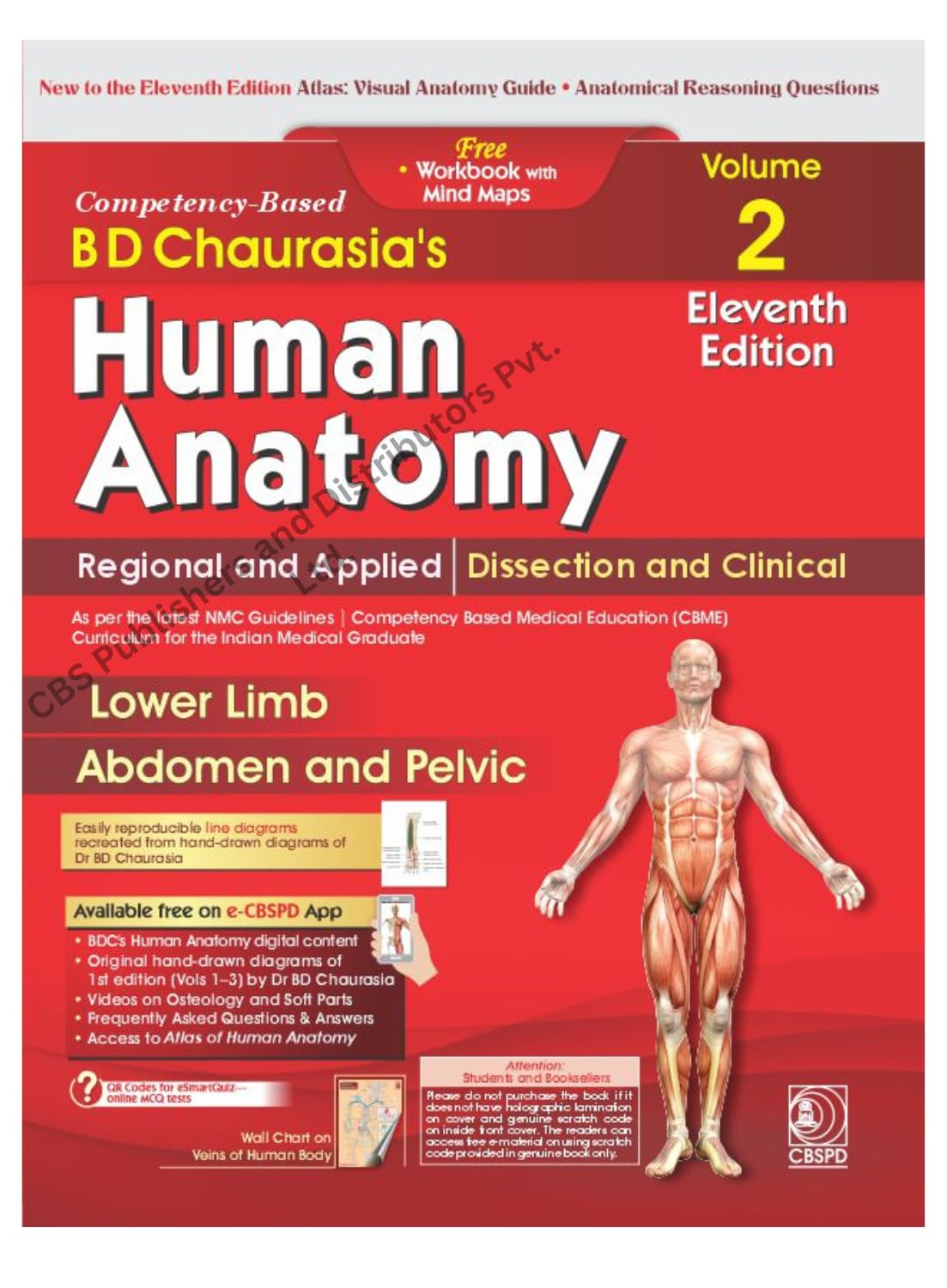 BD Chaurasia's Human Anatomy 11th Ed. 4 Vol Set (PB 2027) by BD Chaurasia's (Author), Krishna Garg (Author), & 3 More  Format: Paperback