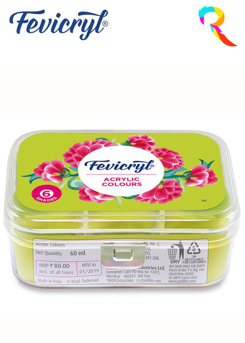 Fevicryl acrylic Colour 6shade